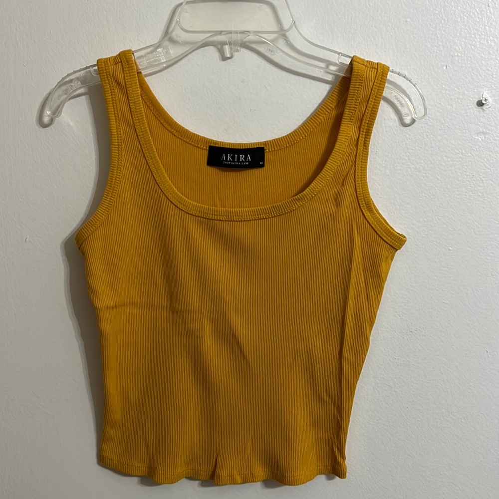 Akira yellow tank top, size medium